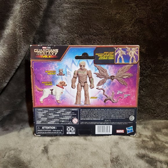 Marvel Guardians Of The Galaxy 3 GROOT Marvel's Cosmo Marvel's Rocket Figure Pk - Picture 7 of 9
